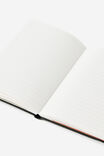 B6 Hard Lined Notetaker Notebook, BLACK - example image 3