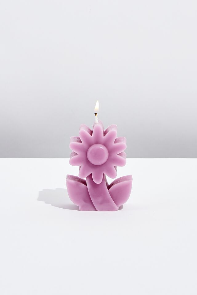 Mini Shaped Candle, LILAC FLOWER