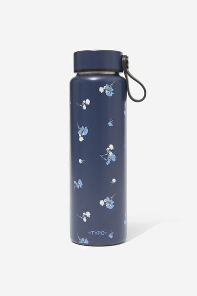 On The Move 500Ml Drink Bottle 2.0, MEADOW DITSY NAVY