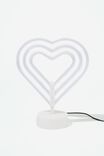 Shaped Desk Lamp, RAINBOW HEART - alternate image 3