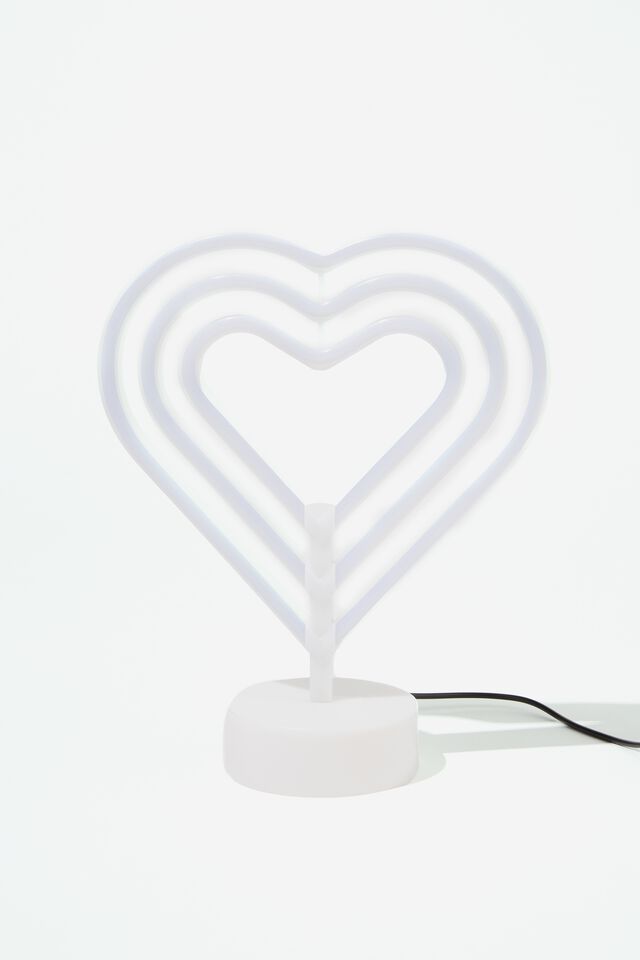 Shaped Desk Lamp, RAINBOW HEART