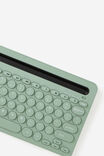 Wireless Keyboard With Built-In Tech Stand, TYPO GREEN - example image 2