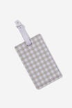 Off The Grid Luggage Tag, GINGHAM/ SOFT LILAC - alternate image 1