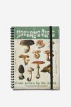 A5 Spinout Notebook, MUSHROOM NATURES GIFTS - alternate image 1