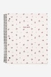 College Ruled Campus Notebook, TAKE NOTE DITSY FLORAL PINK - alternate image 1