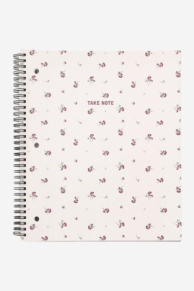 College Ruled Campus Notebook, TAKE NOTE DITSY FLORAL PINK
