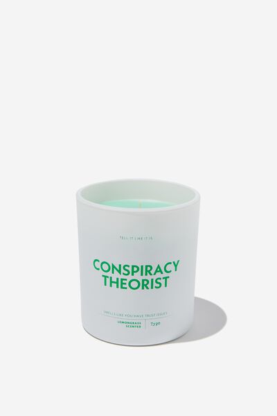 Tell It Like It Is Candle, JUNGLETEAL CONSPIRACY THEORIST
