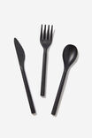 Cutlery Sets, BRAND BLACK - alternate image 1
