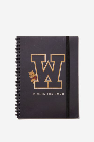 A5 Spinout Notebook Recycled, LCN DIS WINNIE THE POOH COLLEGIATE