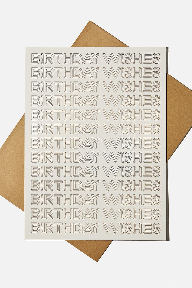 Large Card, BIRTHDAY WISHES REPEAT