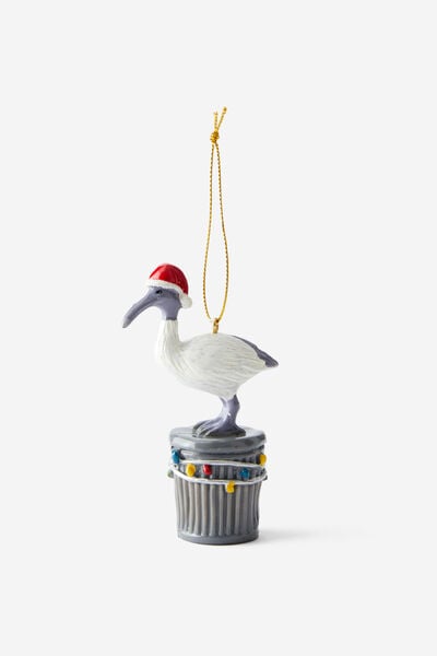 Resin Christmas Ornament, CHRISTMAS BIN CHICKEN