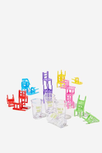 Cylinder Drinking Game Packs, CHAIR STACK