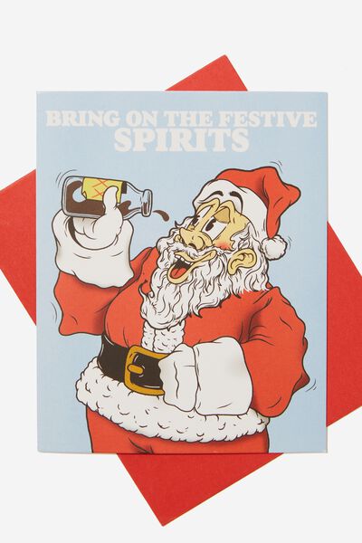 Christmas Card 2023, SANTA BRING ON THE FESTIVE SPIRITS!