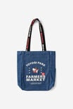 Collab Art Tote, LCN SAN HELLO KITTY FARMERS MARKET / DENIM - alternate image 1