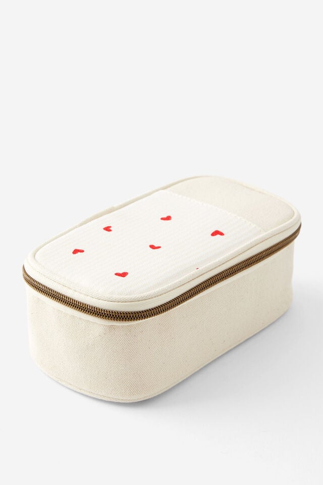 Arlow Pencil Case, MICRO HEARTS