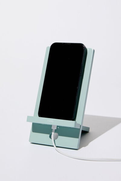 On Hold Phone Stand, SMOKE GREEN