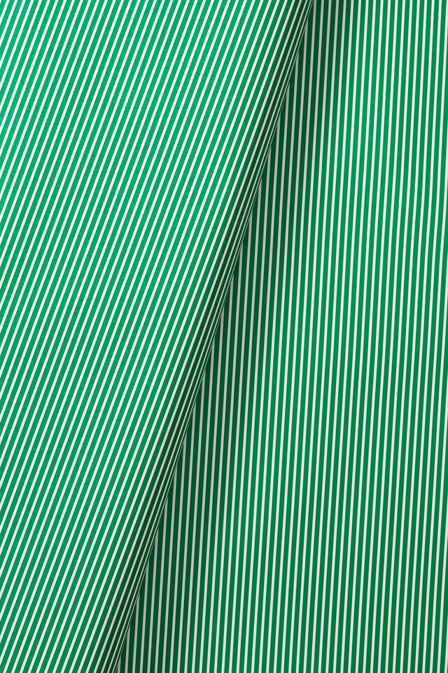 Christmas Wrapping Paper Roll, PARKER STRIPE GRASSHOPPER GREEN