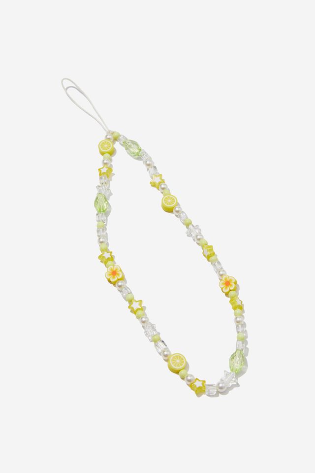 Carried Away Phone Charm Strap, CITRUS