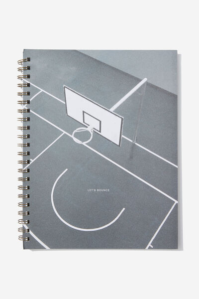 A4 Campus Notebook, LETS BOUNCE BBALL COURT