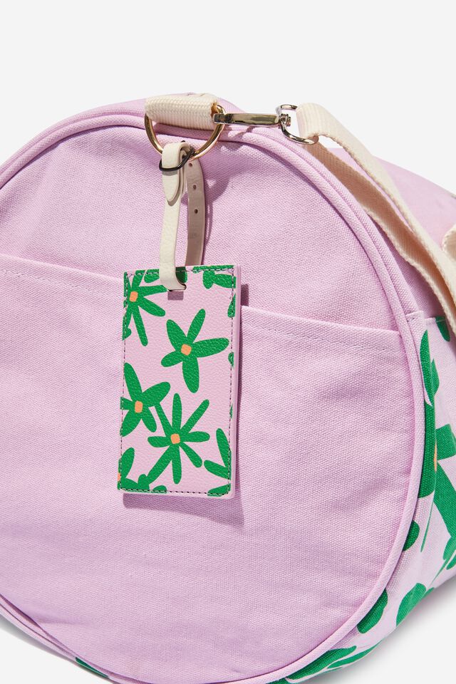 Off The Grid Luggage Tag, PAPER DAISY GREEN/CANTELOUPE