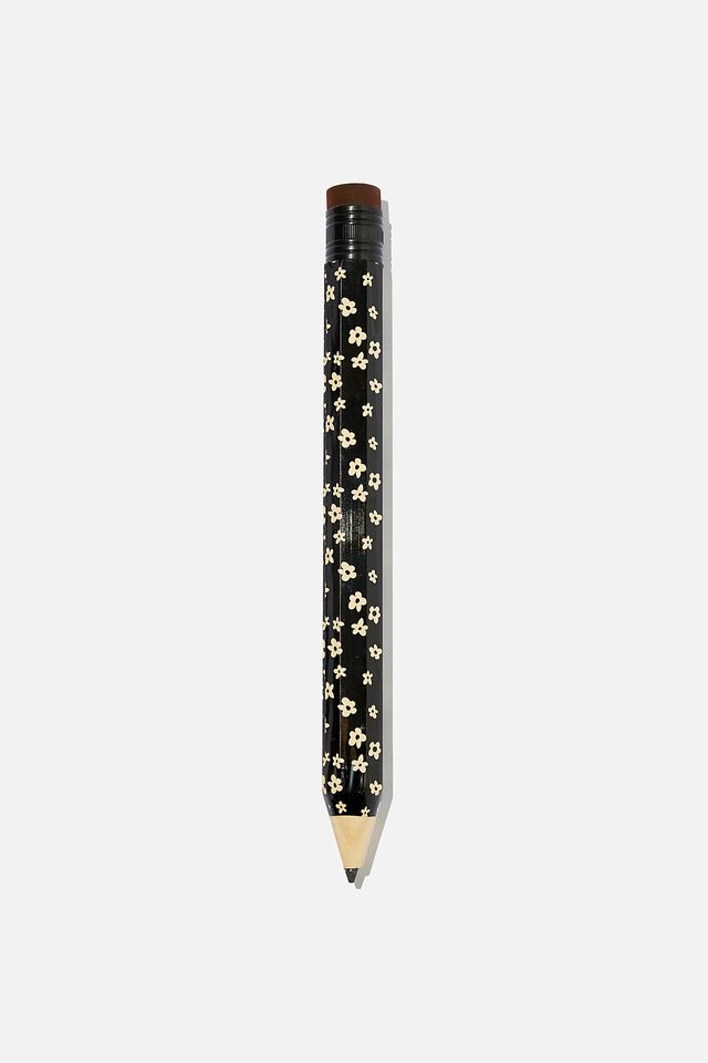 Fashion Giant Pencil, SMALL DAISIES B&W