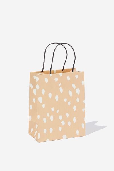 Get Stuffed Gift Bag - Small, SPOTS LATTE