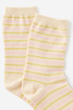 Mid Crew Socks, TANGERINE STRIPE - example image 2
