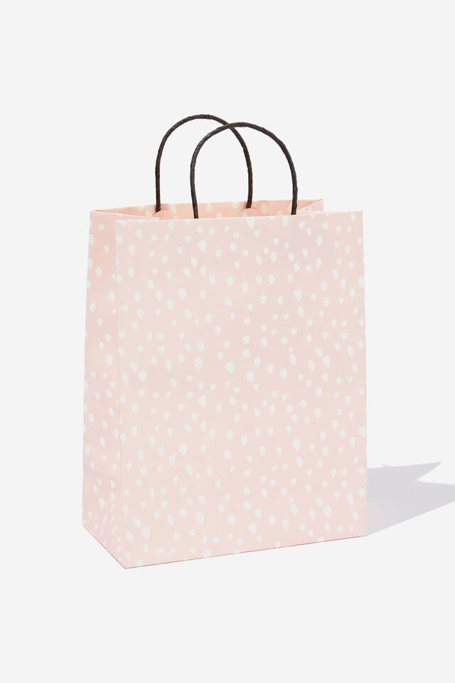 Get Stuffed Gift Bag - Medium, SPOTS BALLET BLUSH