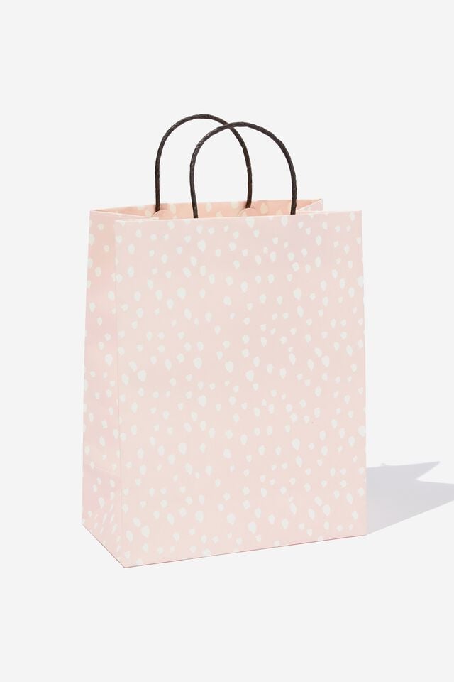 Get Stuffed Gift Bag - Medium, SPOTS BALLET BLUSH