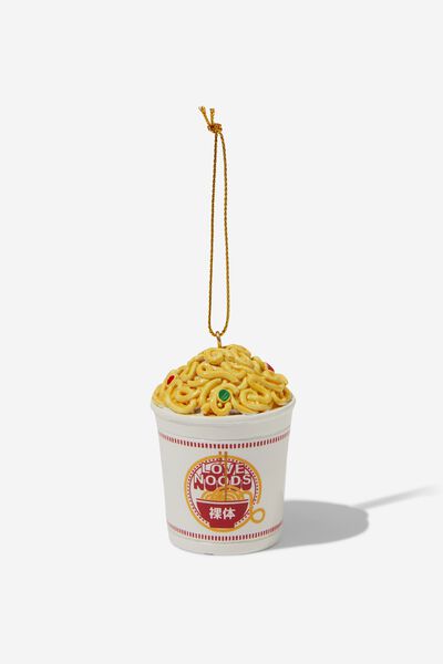 Resin Christmas Ornament, INSTANT NOODLE CUP