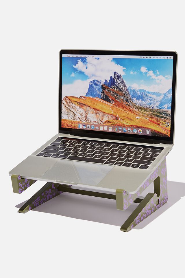 Collapsible Laptop Stand, MESSY DITSY KHAKI