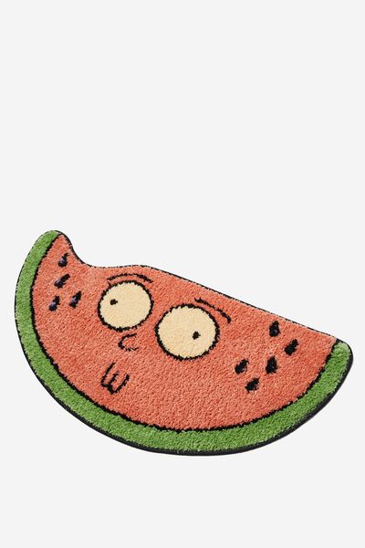 License Floor Rug, LCN CNW RICK AND MORTY WATERMELON