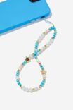 Carried Away Phone Charm Strap, TURQUOISE PEARLS - alternate image 2