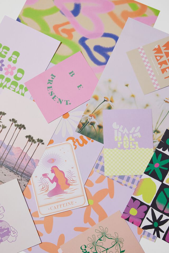 Paper Prints Collage Kit, PAPER DAISY FLORALS
