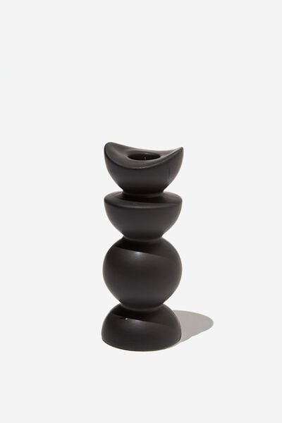 Mystic Minded Candle Holder, BLACK MOON PHASES