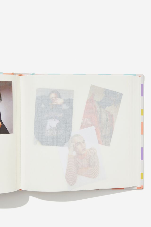 Large Square Photo Album, CHECKERED SOFT POP MEMORIES