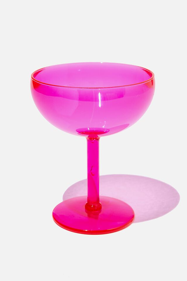 Cocktail Glass, CLEAR PINK