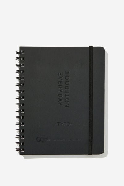 Small Everyday Notebook, BLACK DEBOSSED