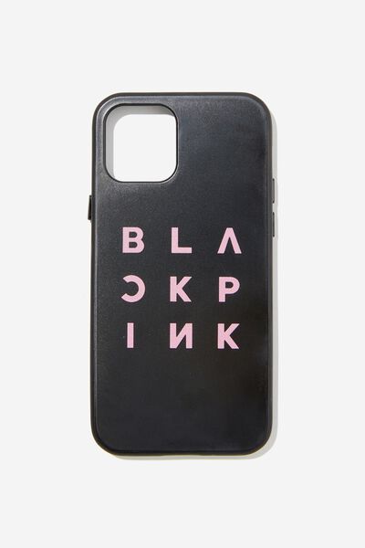 Collab Protective Case Iphone 12/12 Pro, LCN BRA BLACK PINK/BLACK