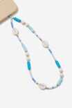 Carried Away Phone Charm Strap, NATURAL SHELL / BLUES - alternate image 2