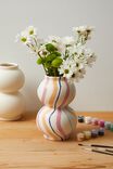 Diy Paint A Vase Kit, BRIGHT SWIRLS - alternate image 1