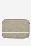 Take Me Away 13 Inch Laptop Case, SPECKLE TERRAZZO COOL GREY