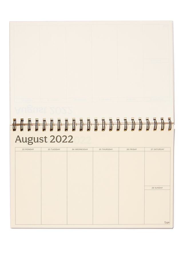 2022 23 Wide Desk Calendar, RAINBOW CANCELLING PLANS