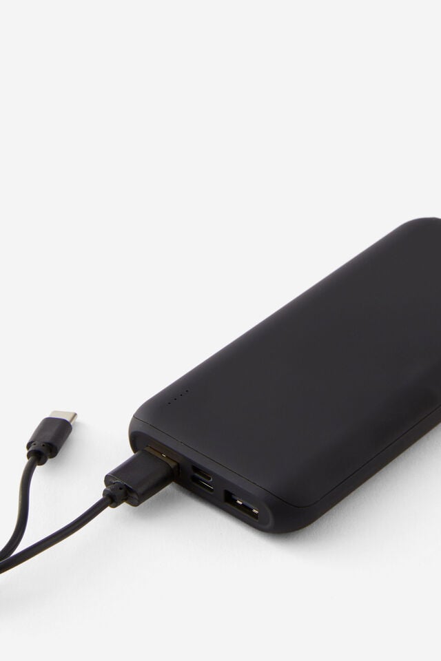 Slimline Power Bank 10000Mah, BLACK