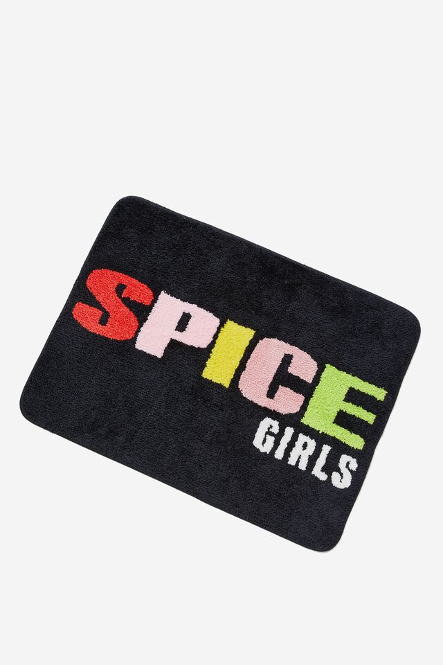 Spice Girls Floor Rug, LCN BRA SPICE GIRLS LOGO BLACK