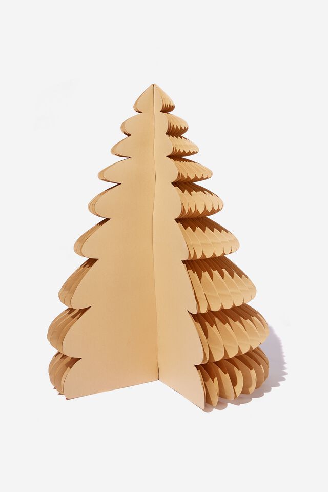Paper Christmas Tree Large, KRAFT