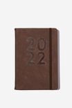 2022 A5 Daily Buffalo Diary, BLUNT BROWN