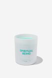 Tell It Like It Is Candle, TEAL BLUE SPIRITUAL BEING - alternate image 1