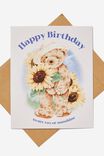 Nice Birthday Card, TEDDY HAPPY BIRTHDAY RAY OF SUNSHINE