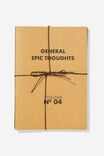 B5 3Pk Notebook, EPIC THOUGHTS - alternate image 1